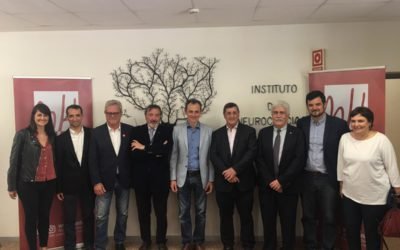 Visita con Pedro Duque al Instituto de Neurociencias de Alicante Centro de Excelencia Severo Ochoa