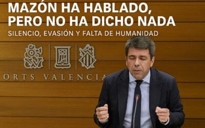 Mazón ha hablado, pero no ha dicho nada: Silencio, evasión y falta de humanidad