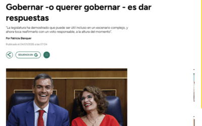 Gobernar – o querer gobernar- es dar respuestas